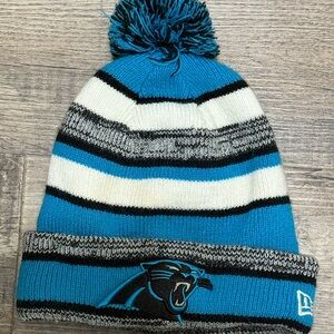 New Era Carolina Panthers NFL Pom Knit Beanie Hat